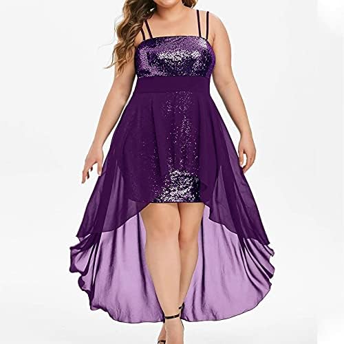 Jegulv женски вечерен забавен фустан секвенк макси фустан долг плус големина свадба гостин фустан ладен фустан на рамото