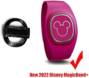 Адаптерот за гледање ilилинвеј компатибилен со новиот 2022 Дизни Magicband+, црно флексибилно покритие за часовници за нов 2022 Disney Magicband+