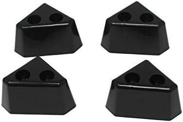 ЈСП Производство 4 Пакување Црн Пластичен Мебел Триаголни Аголни Нозе-Кауч Стол За Софа