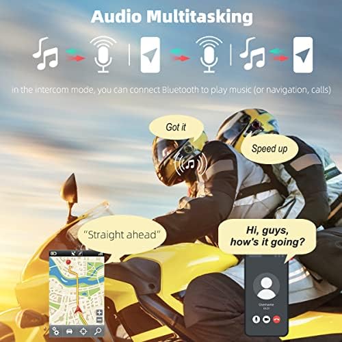Cofunkool X5 Мотоцикл Bluetooth Слушалки Шлем Домофон Слушалки Со Поништување На Бучава Стерео Микрофон, Аудио Мултитаскинг,