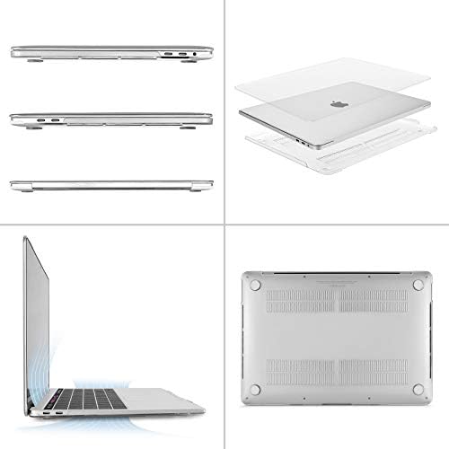 MOSISO Пластични Хард Школка Случај&засилувач;Заштитник На Екранот Компатибилен Со MacBook Pro 13 инчен -2019 &засилувач; USB-C Центар 6in1