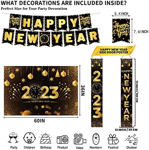 31 инчи 2023 година Нова Година Ева Златна декорација на забави за балони со балони