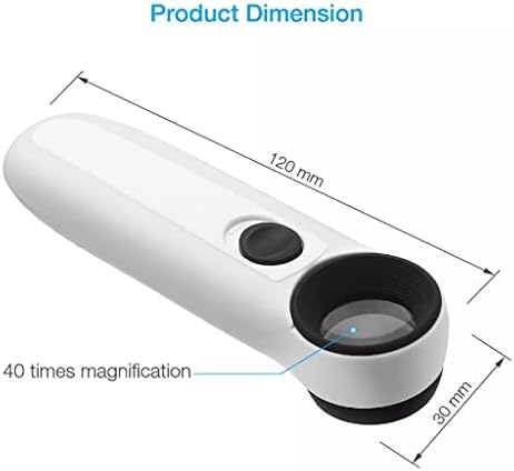 Н / А 40х Лупа Мапа Стакло Лупа Накит Накит За Очи Лупа Со Светилка Домашна Канцеларија И Патување