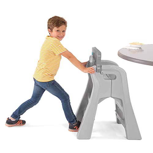 Simplay3 Big Kids Booster Seat, лесен столче за засилувач на мали деца за трпезариска маса и кујна, помошник за кујнски мали деца, направено во САД