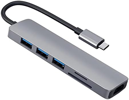 Lmmddp Тип-C Центар За-Компатибилен Адаптер 4K 3 USB C Центар Со Tf Безбедност Дигитален Читач Слот За Про