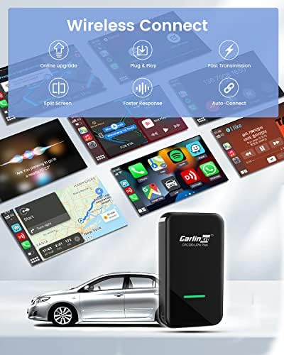 КАРЛИНКИТ 3.0 БЕЗЖИЧЕН Адаптер ЗА Карплеј USB ЗА Фабрички Жични Автомобили CarPlay , Безжичен Carplay Dongle Конвертира Жичен