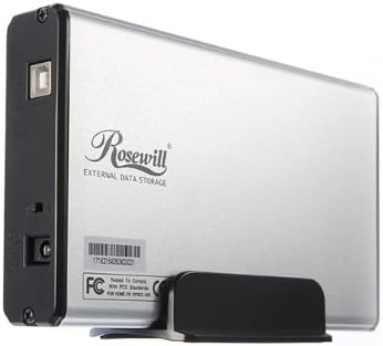 Rosewill RX35-AT-IU SLV Алуминиум 3.5-Инчен СРЕБРЕН USB 2.0 Надворешно Куќиште