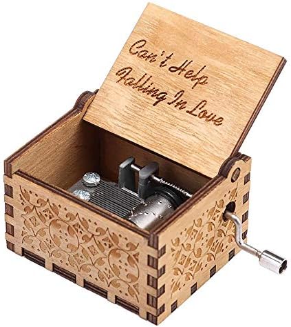 Подароци за ден на в Valentубените на в Valentубените за него, рачно изработена музичка кутија со дрвена резба, романтична тема, роденденска