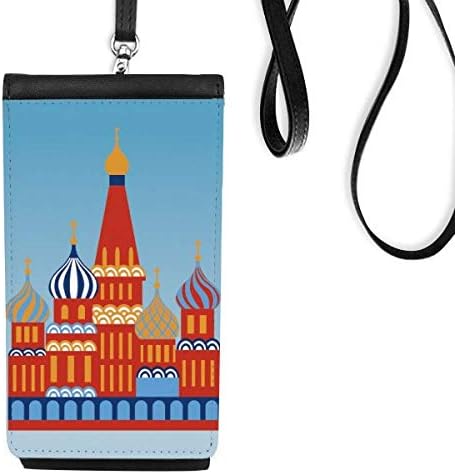 Русија Национален симбол Кремlin Модел телефонски паричник чанта што виси мобилна торбичка црн џеб