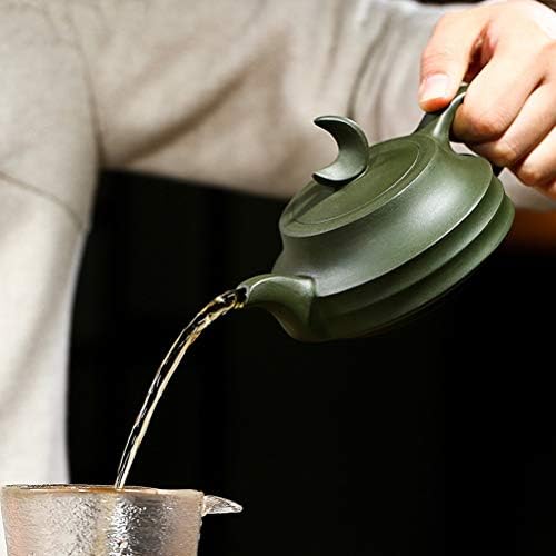 Wionc чајник со пурпурна глина чајничка руда зелена кал рачно изработен чај сет котел чај инфузер 250 ml