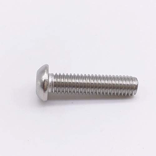 Завртки за завртки M8 HEX копче за капакот на капакот на капакот на капакот Метрички завртки сребрен не'рѓосувачки челик -