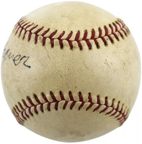 Пиратите Хонус Вагнер го потпиша Ворен Гилес Он Бејзбол JSA #BB75910 - Автограмирани бејзбол