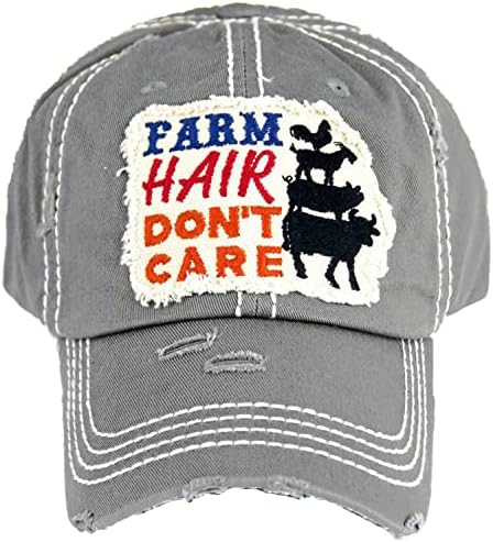 Кејтос капи Фарма коса не се грижи за женското потресено бејзбол капа