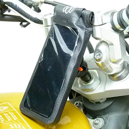 Buybits Universal Motorcycle Stem Mount & Tigra Fitclic Neo U-Dry Case за мобилни телефони 3.5 ”до 6,2” големина на екранот