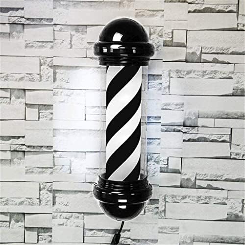 Dragonfy Flashings Barber Pole LED, LED бербери Пол, отворено за коса салон бербер продавница отворена знак бел црни ленти заштедете енергетска