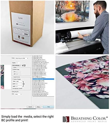 Premium Lyve Matte Canvas Paper Perfect за употреба на професионални производи и модели на печатачи Epson, Canon и HP, претпочитани од професионалци.