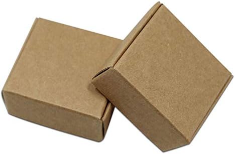 Кутии за kraft, 20 парчиња/лот кутии за пакување за накит за хартија за накит DIY подароци за пакување кутија за венчавки за