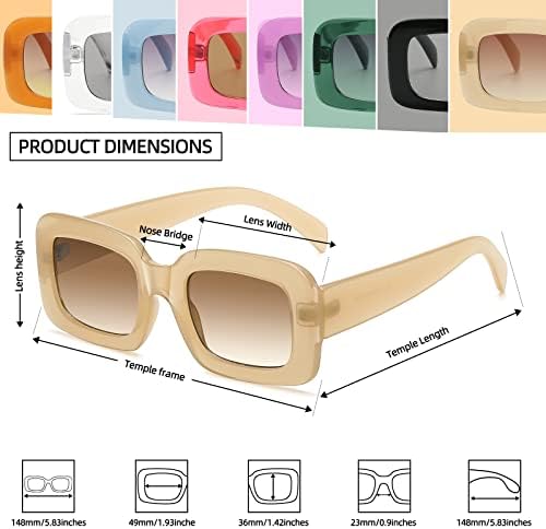 ЛКЕЈ Бифокални Очила За Читање За Жени Дизајнер Мачкино Око Преголема Рамка 2 Пакување 1,75 + Беж Правоаголни Очила За Сонце