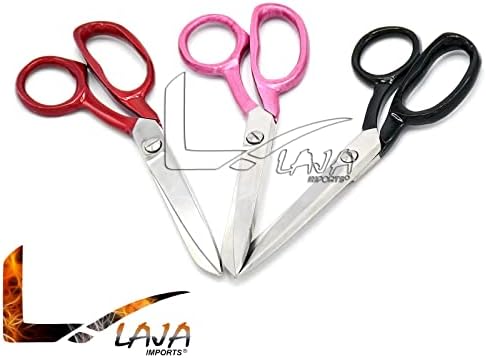 Лаја увезува 3-ПЦС 7,5 тапациран тепих/смолксти ножици розови, црна, црвена боја рачка