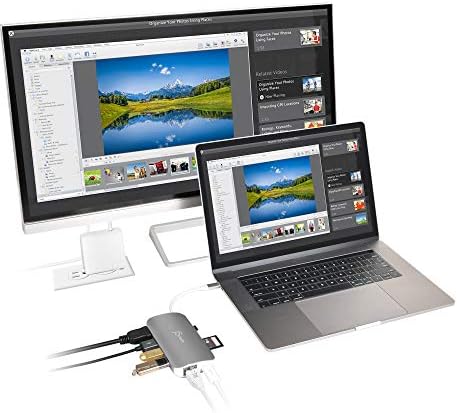 j5create USB C Hub Адаптер Мулти-Монитор 10-во-1 Порт Докинг Станица 4K HDMI, VGA, Ethernet, USB 3.0, MicroSD, SD, USB - C 3.1