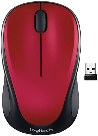 Logitech M317 Безжичен Глушец, 2.4 GHz СО USB Приемник, 1000 DPI Оптичко Следење, 12 Месечна Батерија, Компатибилна Со КОМПЈУТЕР, Mac,