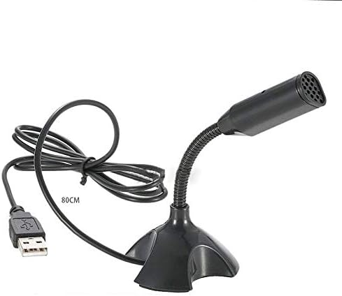 Mollal Microphone USB компјутерски микрофон [Plug & Play] за снимање во студио -МИК игри PCDESKTOP лаптоп