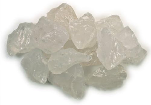 Материјали за хипнотички скапоцени камења: 1/2 lb најголемиот дел од груби гирасол кварц камења од Мадагаскар - сурови природни кристали за кабинирање, трескање, лапи