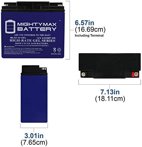 12v 22ah Гел Замена Батерија За Diehard SCH 12-22-3 JumpStarter - 4 Пакет