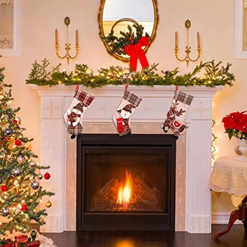 Божиќно порибување Големи Божиќни чорапи Декорација Дедо Мраз Снежаман ирваси порибување Божиќни украси и додатоци за забави, виси кристал