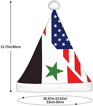 ЗНАМЕ На Сирија И Америка Божиќна Капа Машка Женска Капа Унисекс Капи За Капи За Забави