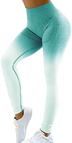 Activeенски активни хеланки се протегаат високи половини Беспрекорни панталони за спортски тепиња за слабеење Панталони