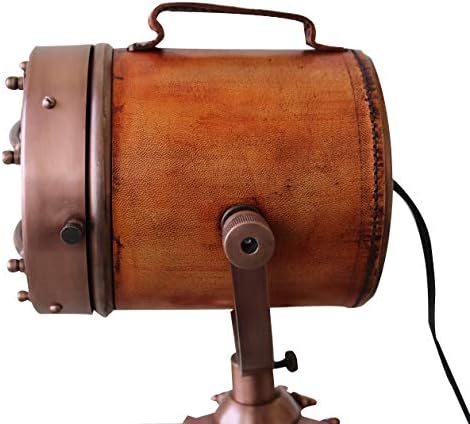 колекционерскикупете Морска Гроздобер Ниска Подна Ламба Антички Студиски Модел Рефлектор Со Статив