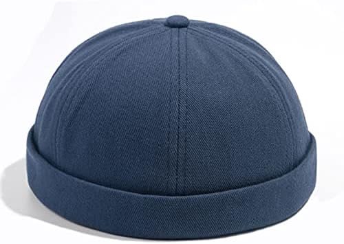 Croogo Crimless Docker Cap Rolled Cuff Harbour Harb Hat Unisex череп капа, морнар рибар, без визир капа, кул капа, капа за гледање