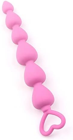 Силиконски гел мониста во форма на срце, женски анални приклучоци за сексуални играчки за возрасни стимулации за мастурбација двојки анални приклучоци