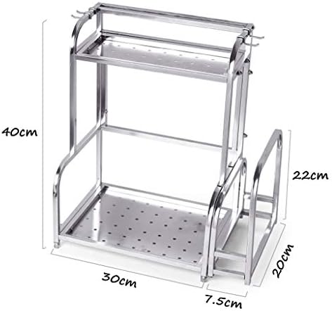 Полици За Домашни Полици, Решетка За Зачини Во Кујна, Полица За Складирање Прибор Од Нерѓосувачки Челик Мултифункционална Единица За Полици