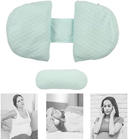 Вингво Перница за бременост памучна перница со употреба на цветна печатена ергономска лумбална поддршка за спиење помош за бременост клин перница