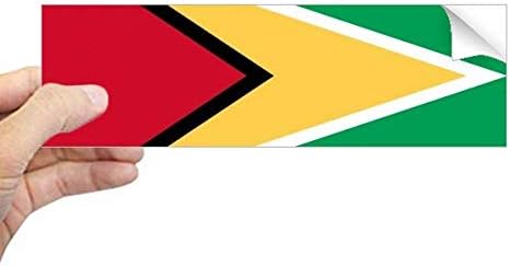 Национално знаме на DiyThinker Guyana National South America Country правоаголник на налепници на налепници за прозорец за прозорец