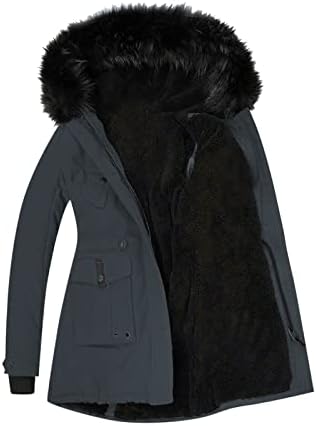 Зимска јакна за Qenging женски со дизајни надворешна облека на отворена облека пулвер 2022 џемпери за облека, густи дуксери дуксери