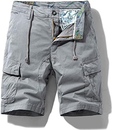 Машки карго шорцеви од Ymosrh летни каприс обични панталони лабави директно памук за дишење спортски шорцеви мажи