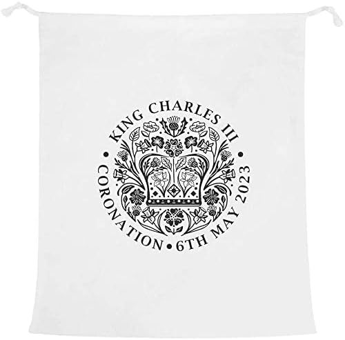 Азеда Амблем За Крунисување На Кралот Чарлс Торба За Перење/Перење/Складирање