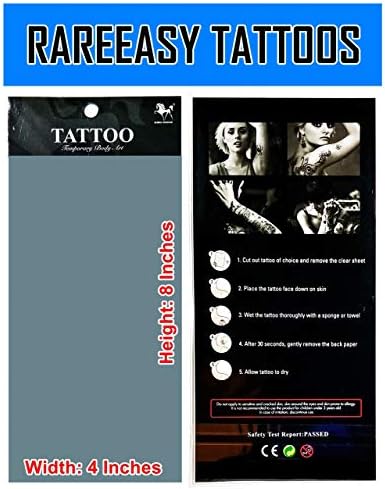 Тетоважи 2 Листови Привремена Тетоважа 3Д Чадор ЗА Сонце Облаци Од Дожд За Жени Мажи Долниот Дел На Грбот Рамото Вратот Раката Налепница