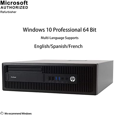 HP ProDesk 600 G2 МАЛА Форма Фактор КОМПЈУТЕР, Intel Core quad i5 6500 до 3,6 GHz, 12GB DDR4, 512G SSD, WiFi, BT 4.0, DVDRW, VGA, DP, Windows 10 64-Поддршка на повеќе Јазици англиски/шпански/француски