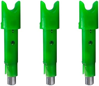 TenPoint Алфа-Блаже Осветлени Самострел Nock, Зелена-Пакет на 3-Одговара На Сите TenPoint &засилувач; Злите Гребен Стрели СО HP Алуминиум