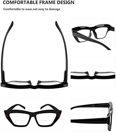 Очила за бифокално читање со 4-пакувања за жени за жени