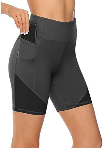 ДСОДАН Јога панталони за жени, женски обични шорцеви за абдомен обука со висока половината за тренингот за вежбање на стомакот