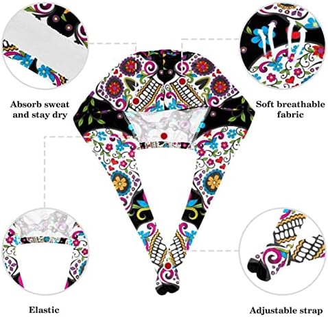 Медицински капачиња прилагодливо работно капаче со копчиња и лакови за коса со лакови за зодијак соstвездија