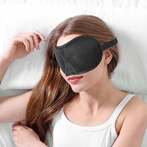 Beavorty 3pcs Blindfold за притисок за спиење без маска за спиење, светлосен опуштен три-димензионален капак за очи за спиење за очи за