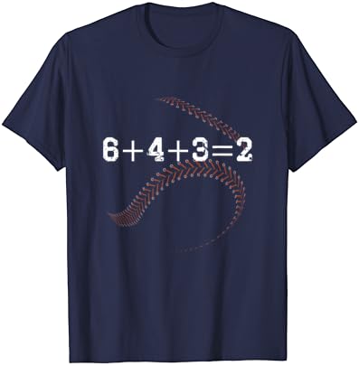 6+4+3 = 2 643 двојно игра со двојно игра, маица со мечбол тренер на бејзбол играч