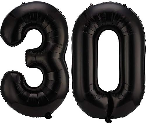 42 Инчен Број 30 Балони Џамбо 30 Балони За Забави Со Фолија Џиновски Број 30 Балони за Украси за Забави на 30 Ти Роденден И Настан на 30 годишнината