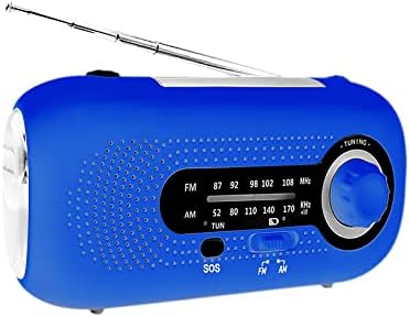 Karlak Wind Up Solar Radio SOS Alarm Alarm AM/FM итно соларно радио -рато радио напојување со RE Battery 4 режими Слушалки за слушалки за слушалки